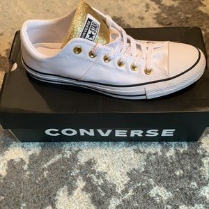 Brand New! Gold glitter converse